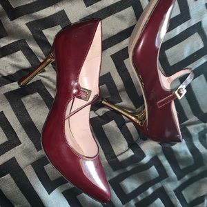 Burgundy Pumps by Vince Camuto